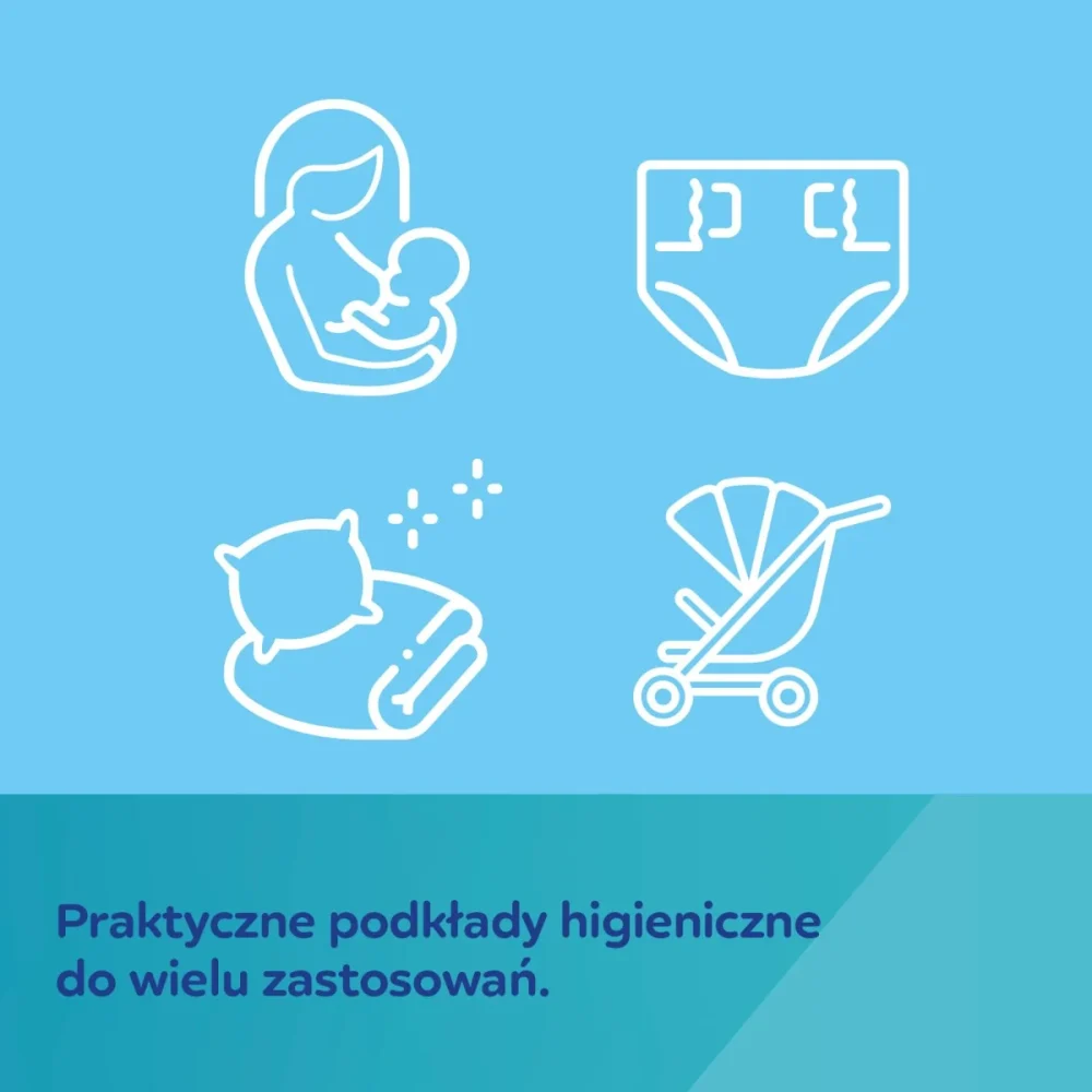 Canpol babies wielofunkcyjne podkłady higieniczne 60x60cm (WYRÓB MEDYCZNY) 2