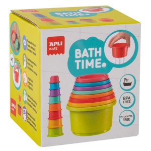 Kolorowe kubeczki do kąpieli, piasku Bath Time Apli Kids - 8 szt.