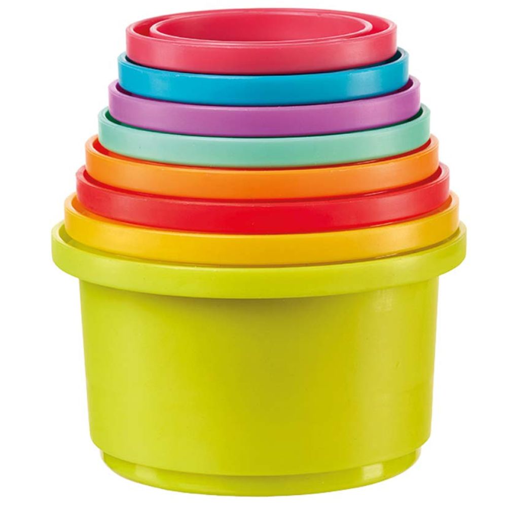Kolorowe kubeczki do kąpieli, piasku Bath Time Apli Kids - 8 szt. - obrazek 5
