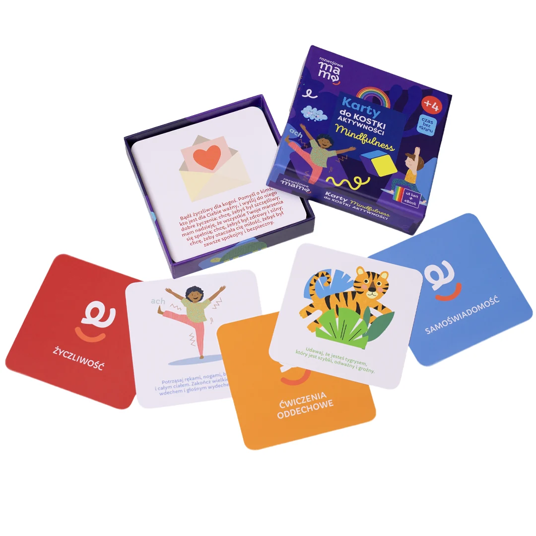 Rozwojowa mama. Kostka aktywności – mindfulness. Gra + mini e-book - obrazek 4