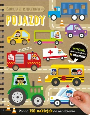 AWM BUDUJ Z KARTONU POJAZDY KSIĄŻKA Z MODELAMI