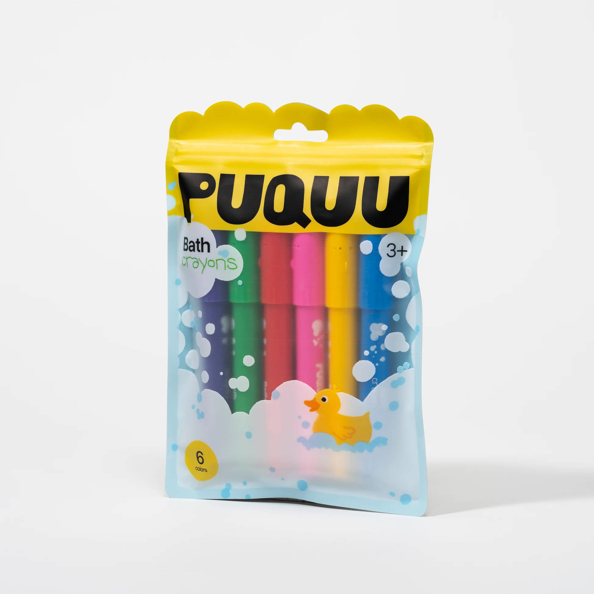 Kredki do wanny PUQUU - 6 kolorów - obrazek 2