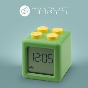 MARY'S budzik Klocek zielony