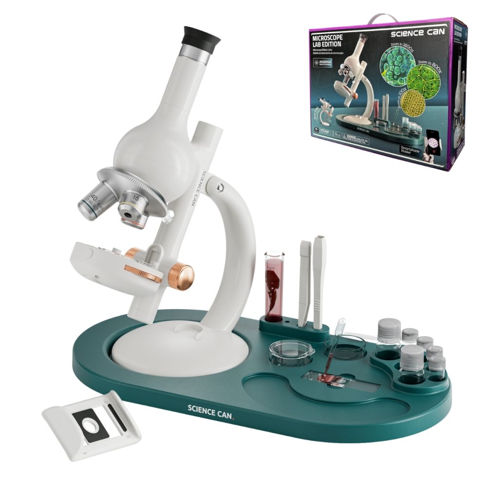 Mikroskop Młodego Badacza – Laboratorium 1600x 8+ Science Can 2