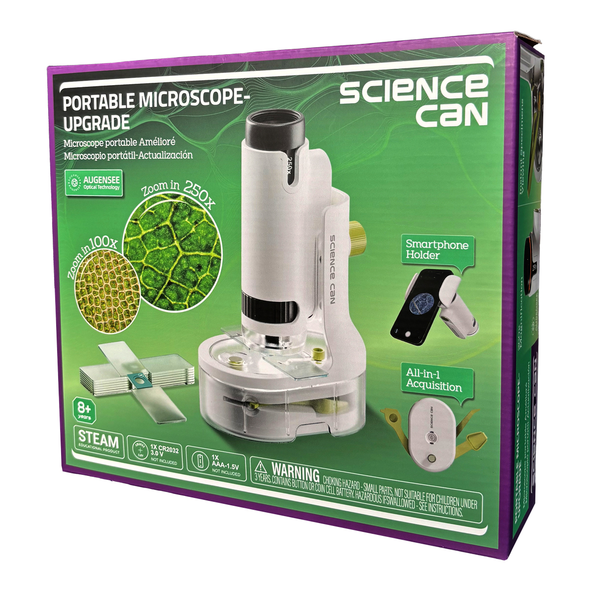 Przenośny Mikroskop Młodego Badacza 250x, 8+ Science Can - obrazek 3