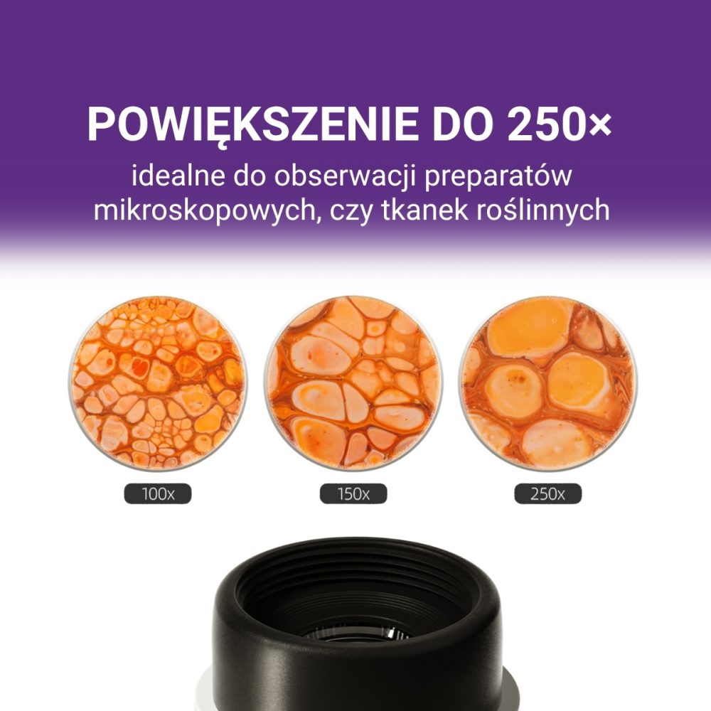 Przenośny Mikroskop Młodego Badacza 250x, 8+ Science Can4