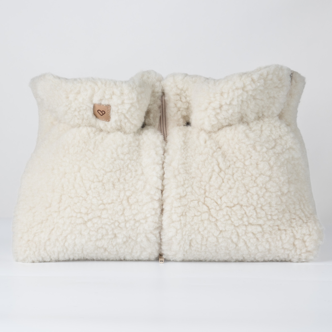 Zaffiro Mufka do wózka wełniana Nevada beige - obrazek 3