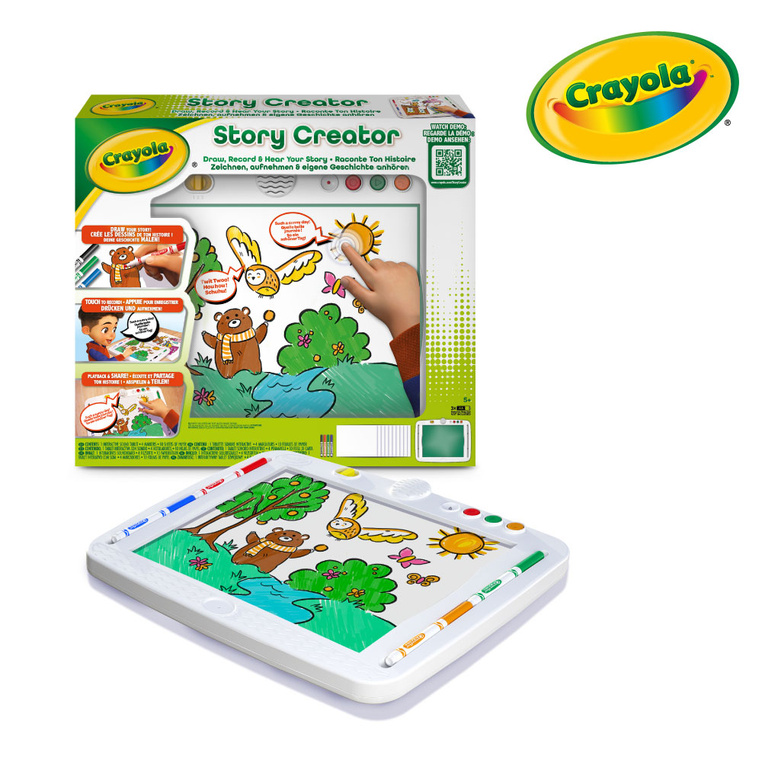 rayola Interaktywny tablet dźwiękowy do rysowania i opowiadania historii Story Creator 5+